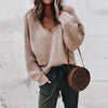 Korelle – Oversized V-Neck Knit Sweater | Relaxed V-neck silhouette