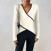 Kavina – V-Neck Wrap Sweater for Women | Classic Wrap Silhouette