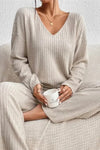 Kawtlyn – Women’s Ribbed Loungewear Set | Coordinated two-piece