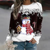 Pamelda – Women Printed Christmas Round Neck Sweater | Knitted